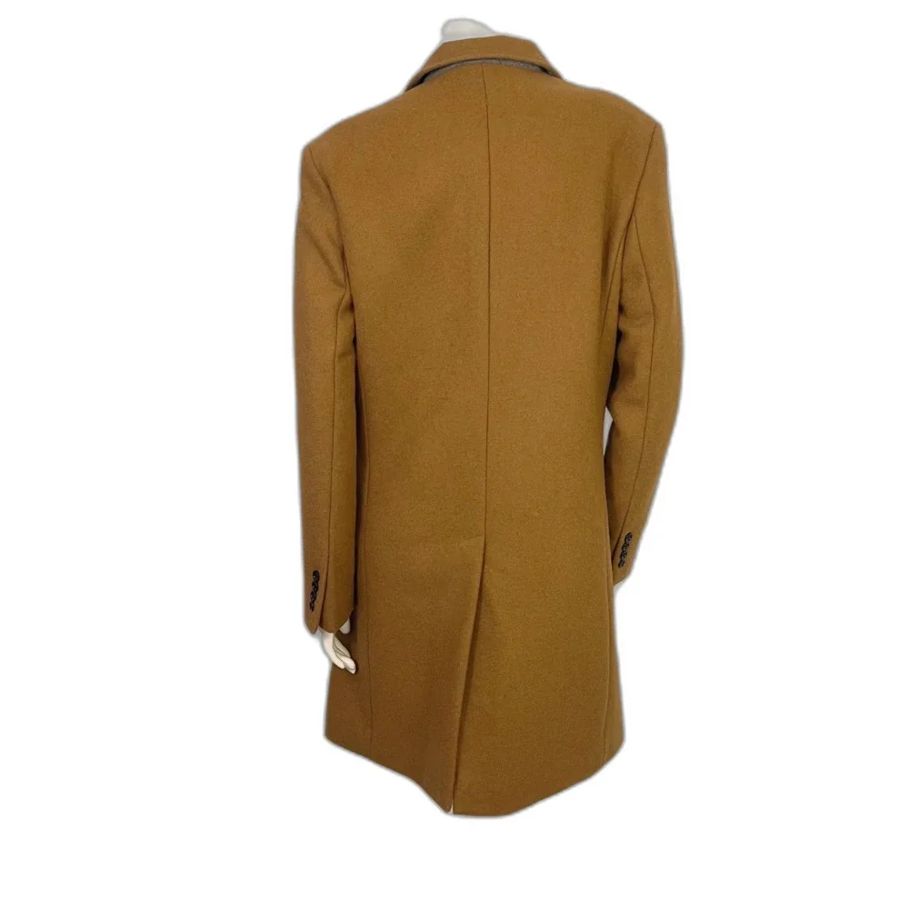 J. Crew Men's Thompson Wool Blend Top Coat in Camel Size 38